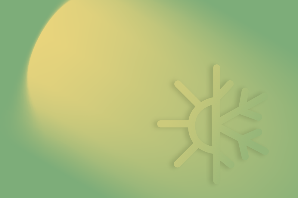 AURA: Aura se trudi i pretvara u četiri... godišnja doba! Segno grafico per caldo freddo.