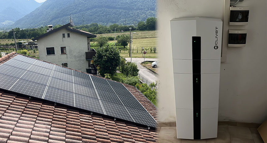 Privatna kuća u gradu Feltre s akumulacijom električne energije